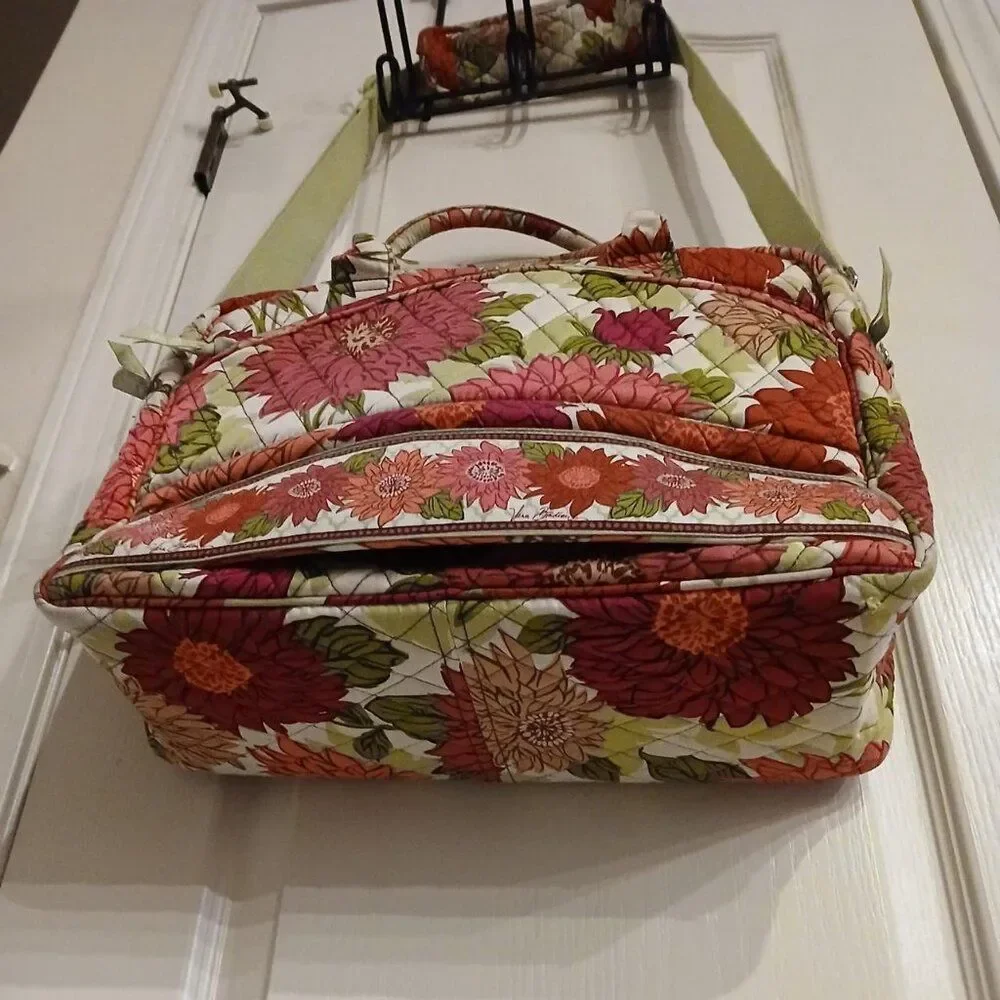 Vera Bradley Metropolitan Travel Laptop Messenger Bag retired 
